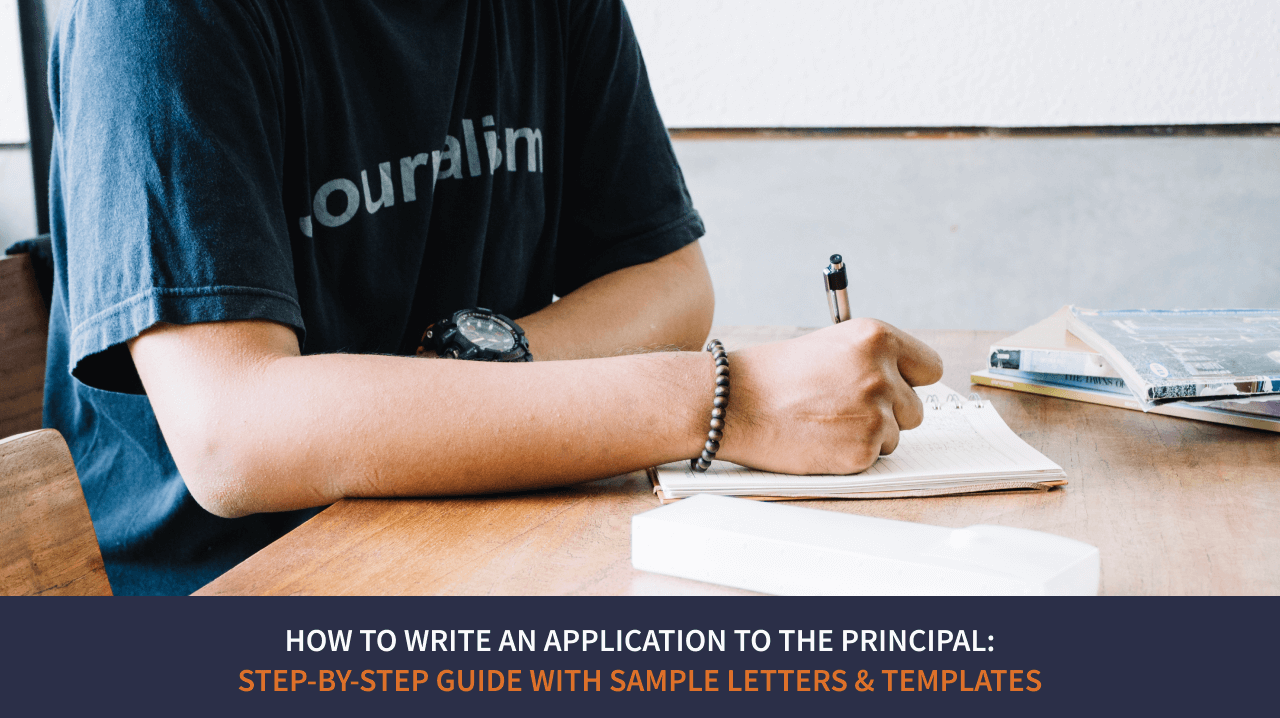 how to write an application letter to principal
