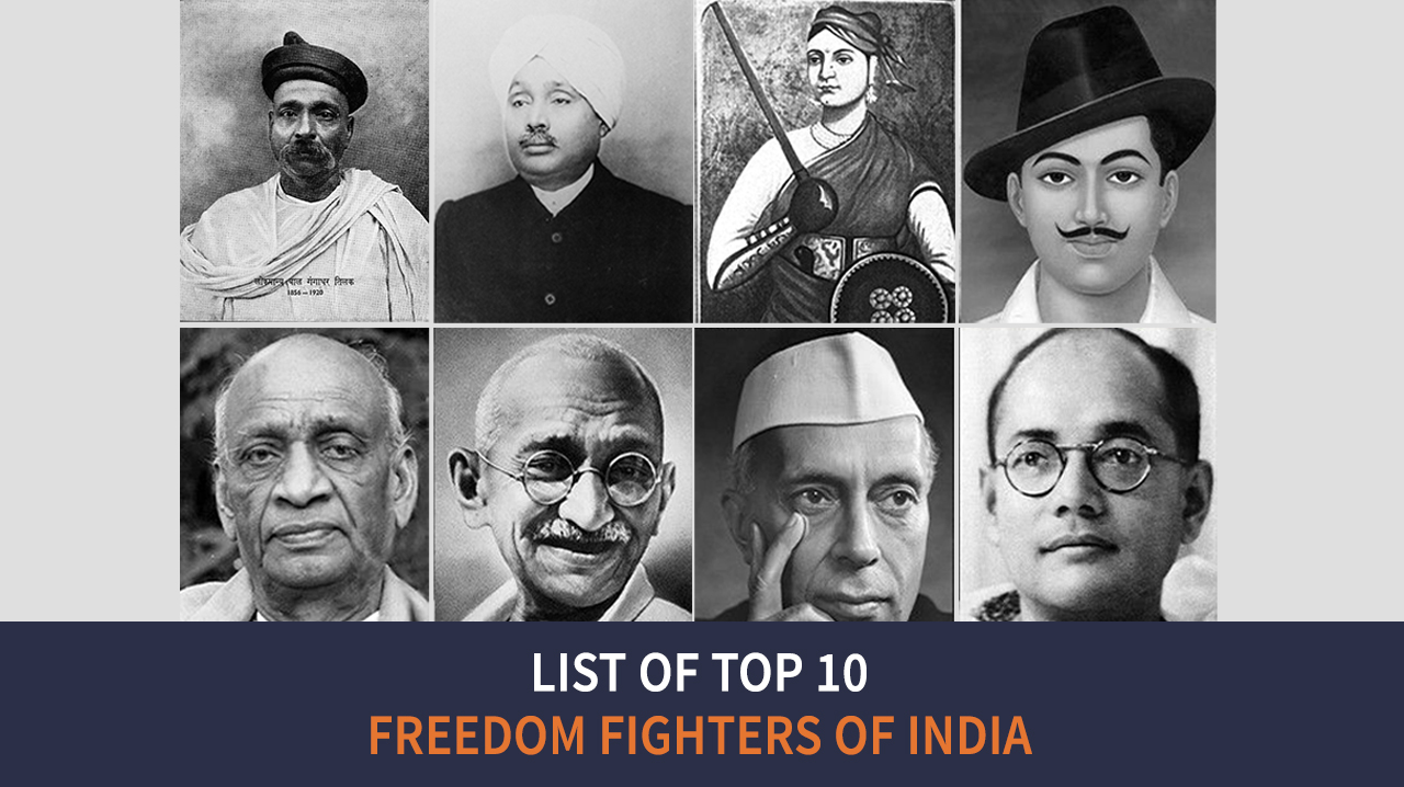 List of Top 10 Freedom Fighters of India: Contributions & Role In  Independence