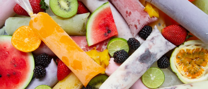 Fruit Popsicles and Frozen Treats